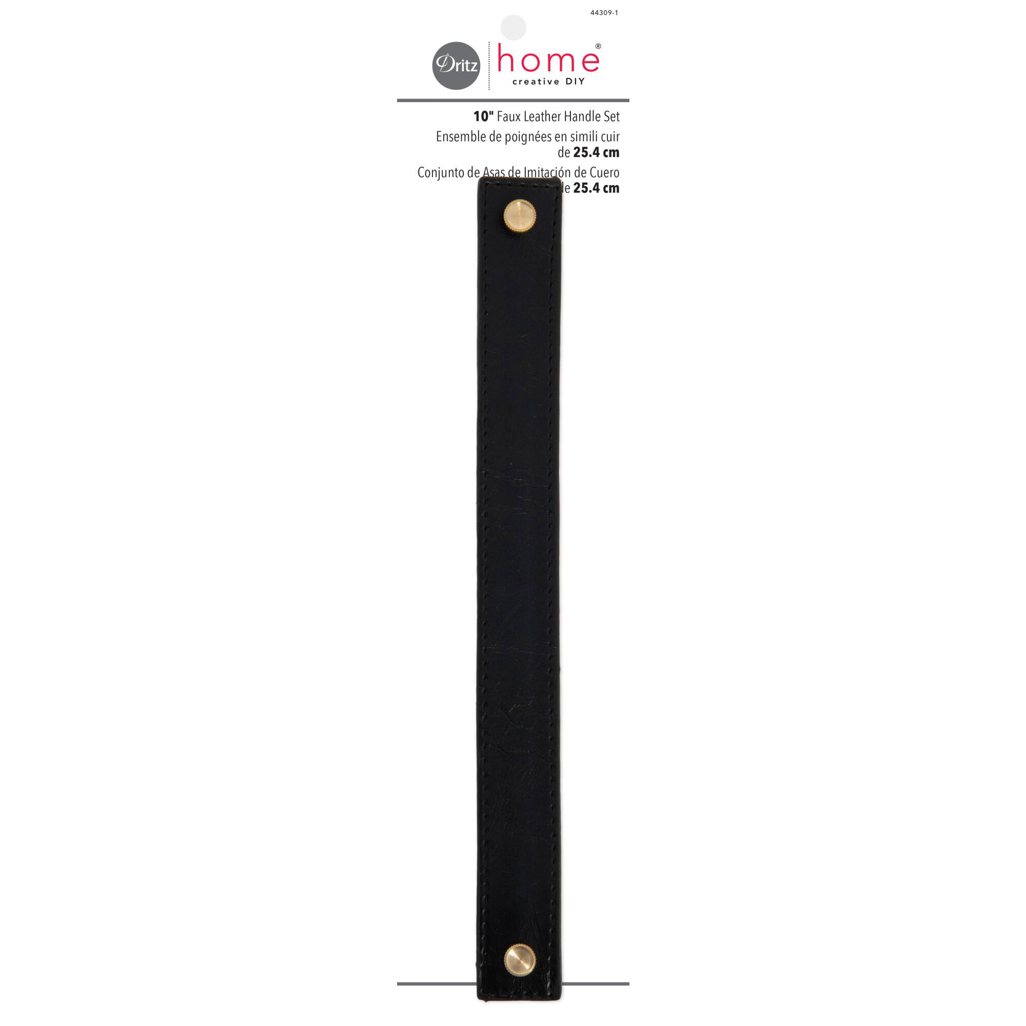 Dritz® Home 10'' Faux Leather Handle Set